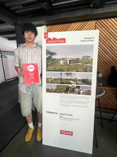 Matúš Kulíšek získal Cenu poroty v celoštátnej súťaži Rodinný dom VELUX
